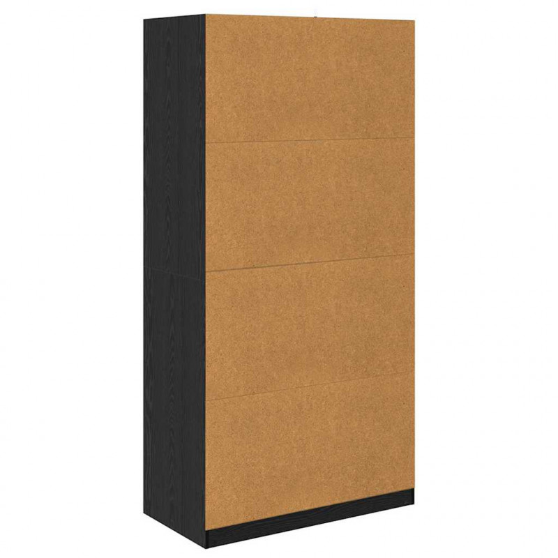 Garderoba Czarny Dąb 100 x 50 x 200 cm Materiał drewnopochodny