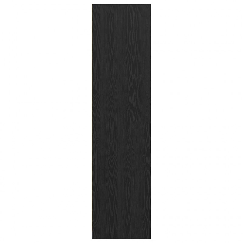 Garderoba Czarny Dąb 50 x 30 x 200 cm Materiał drewnopochodny