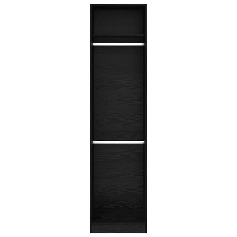 Garderoba Czarny Dąb 50 x 50 x 200 cm Materiał drewnopochodny