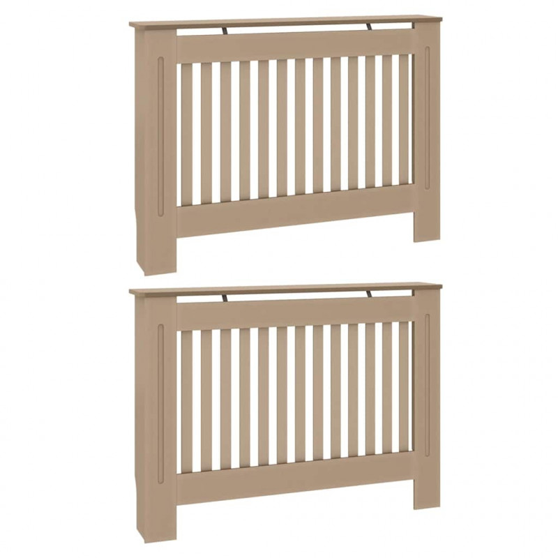 Pokrywa Grzejnika 2 pcs Naturalny 112 x 19 x 81,5 cm