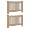 Pokrywa Grzejnika 2 pcs Naturalny 112 x 19 x 81,5 cm