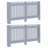 Pokrywa Grzejnika 2 pcs Szary 152 x 19 x 81,5 cm