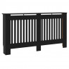 Pokrywa Grzejnika 2 pcs Czarny 152 x 19 x 81,5 cm