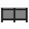 Pokrywa Grzejnika 2 pcs Czarny 152 x 19 x 81,5 cm