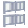 Pokrywa Grzejnika 2 pcs Szary 172 x 19 x 81,5cm