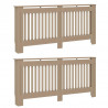 Pokrywa Grzejnika 2 pcs Naturalny 172 x 19 x 81,5cm