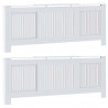 Pokrywa Grzejnika 2 pcs Biały 205 x 20,5 x 81,5 cm