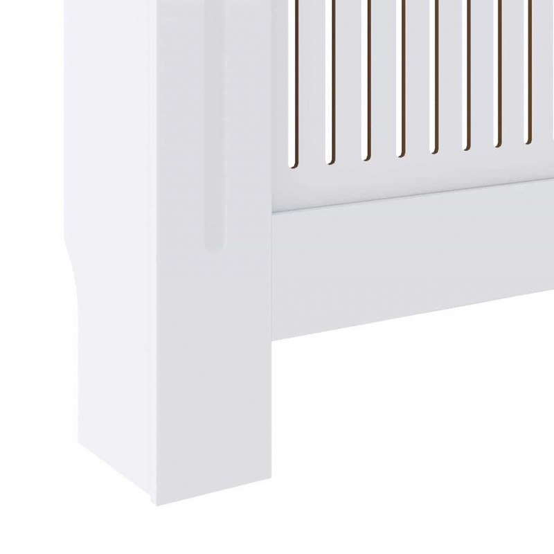 Pokrywa Grzejnika 2 pcs Biały 205 x 20,5 x 81,5 cm