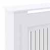 Pokrywa Grzejnika 2 pcs Biały 205 x 20,5 x 81,5 cm