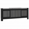Pokrywa Grzejnika 2 pcs Czarny 205 x 20,5 x 81,5 cm