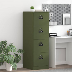 Szafka na dokumenty 2 pcs Zielony oliwkowy 44 x 50 x 139 cm