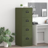Szafka na dokumenty 2 pcs Zielony oliwkowy 44 x 50 x 139 cm