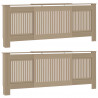 Pokrywa Grzejnika 2 pcs Naturalny 205 x 20,5 x 81,5 cm
