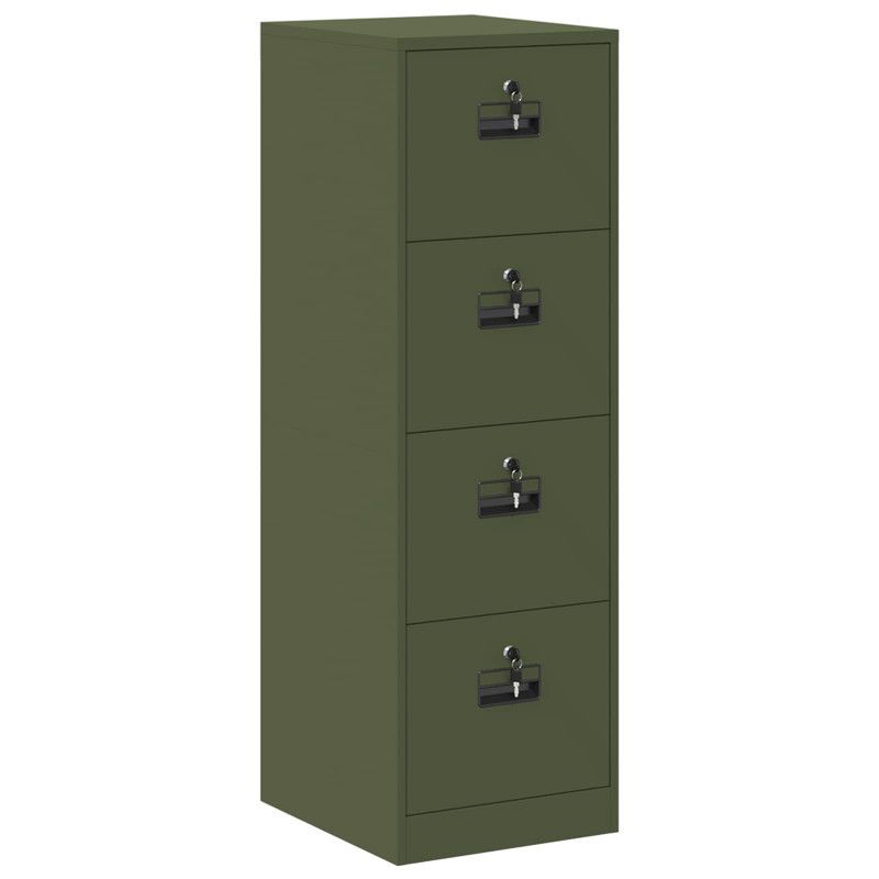 Szafka na dokumenty 2 pcs Zielony oliwkowy 44 x 50 x 139 cm