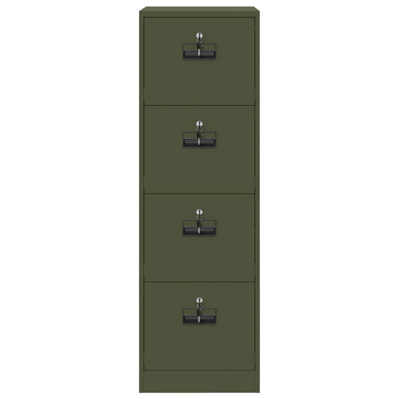 Szafka na dokumenty 2 pcs Zielony oliwkowy 44 x 50 x 139 cm