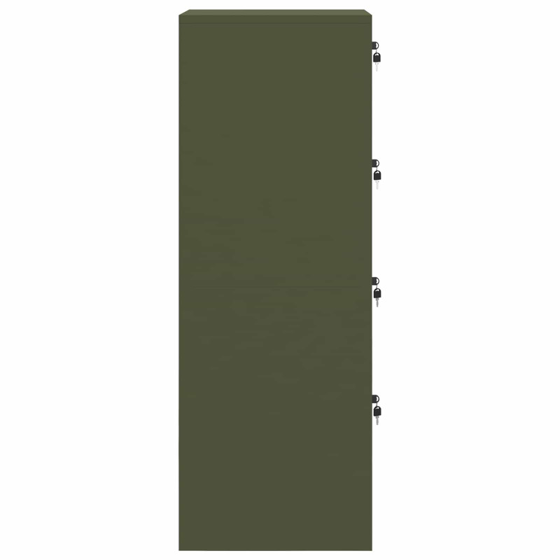 Szafka na dokumenty 2 pcs Zielony oliwkowy 44 x 50 x 139 cm