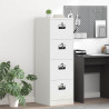 Szafka na dokumenty z szufladą 2 pcs Biały 44 x 50 x 139 cm