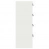 Szafka na dokumenty z szufladą 2 pcs Biały 44 x 50 x 139 cm