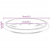 Doniczki 6 pcs Czerwony ceglasty Ø 26 x 21.5 cm