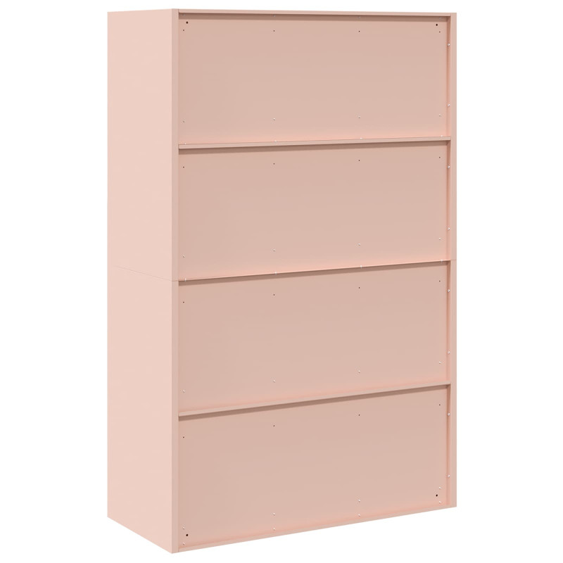 Szafka do przechowywania Różowy 90 x 40 x 140 cm Stal