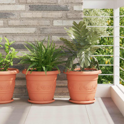 Doniczki 6 pcs Czerwony ceglasty Ø 26 x 21.5 cm