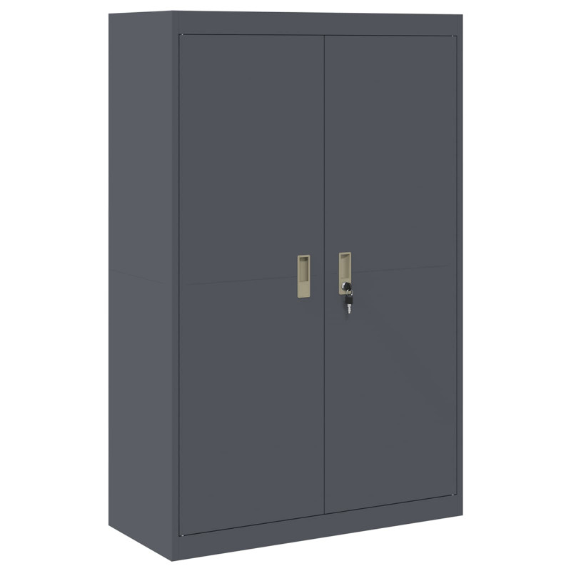 Szafka do przechowywania Antracyt 90 x 40 x 140 cm Stal