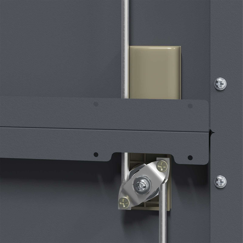 Szafka do przechowywania Antracyt 90 x 40 x 140 cm Stal