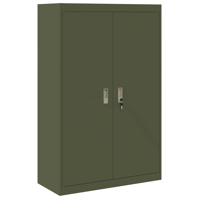Szafka do przechowywania Zielony oliwkowy 90 x 40 x 140 cm Stal