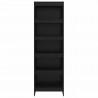 Szafka na książki 2 pcs Czarny Dąb 80 x 30 x 155 cm