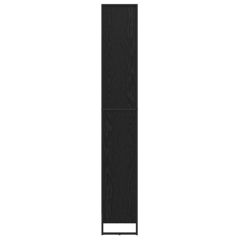Szafka na książki 2 pcs Czarny Dąb 80 x 30 x 155 cm