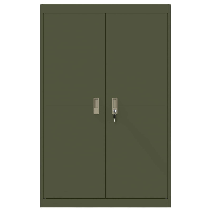 Szafka do przechowywania Zielony oliwkowy 90 x 40 x 140 cm Stal