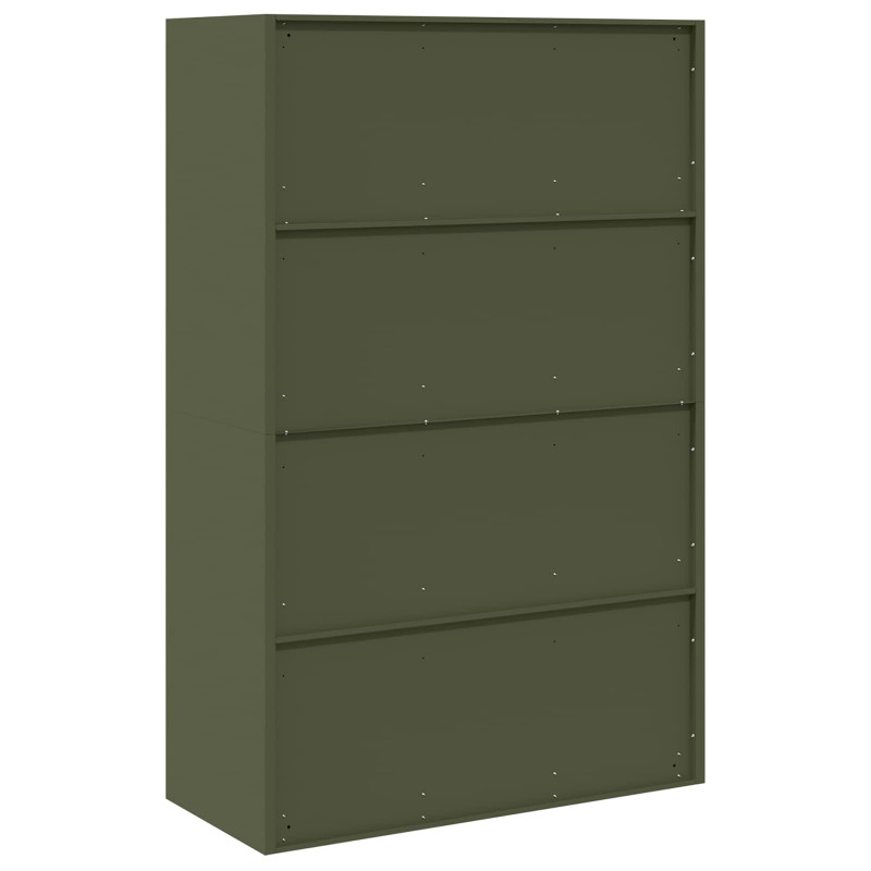 Szafka do przechowywania Zielony oliwkowy 90 x 40 x 140 cm Stal