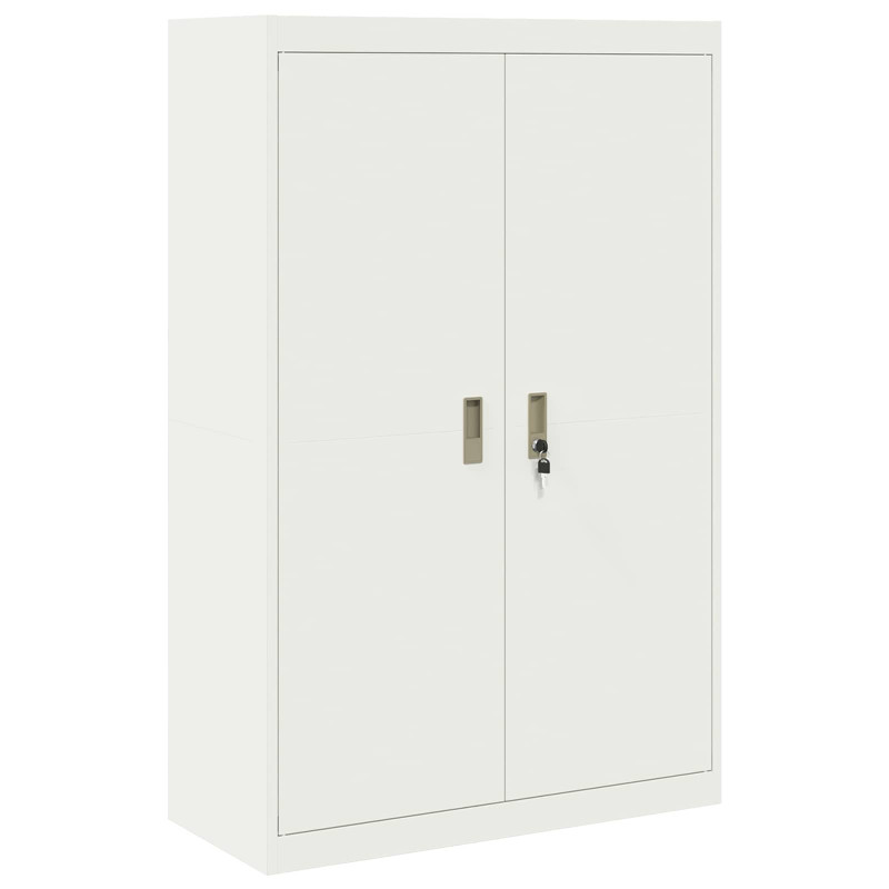 Szafka do przechowywania Biały 90 x 40 x 140 cm Stal
