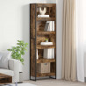 Szafka na książki 2 pcs Dąb dymny 80 x 30 x 155 cm