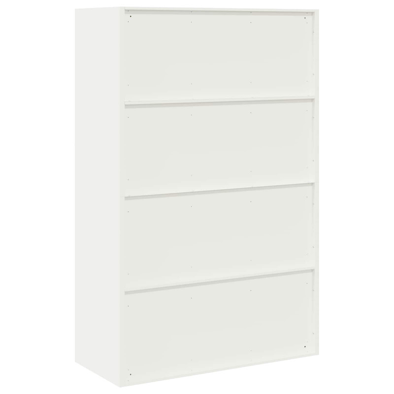 Szafka do przechowywania Biały 90 x 40 x 140 cm Stal