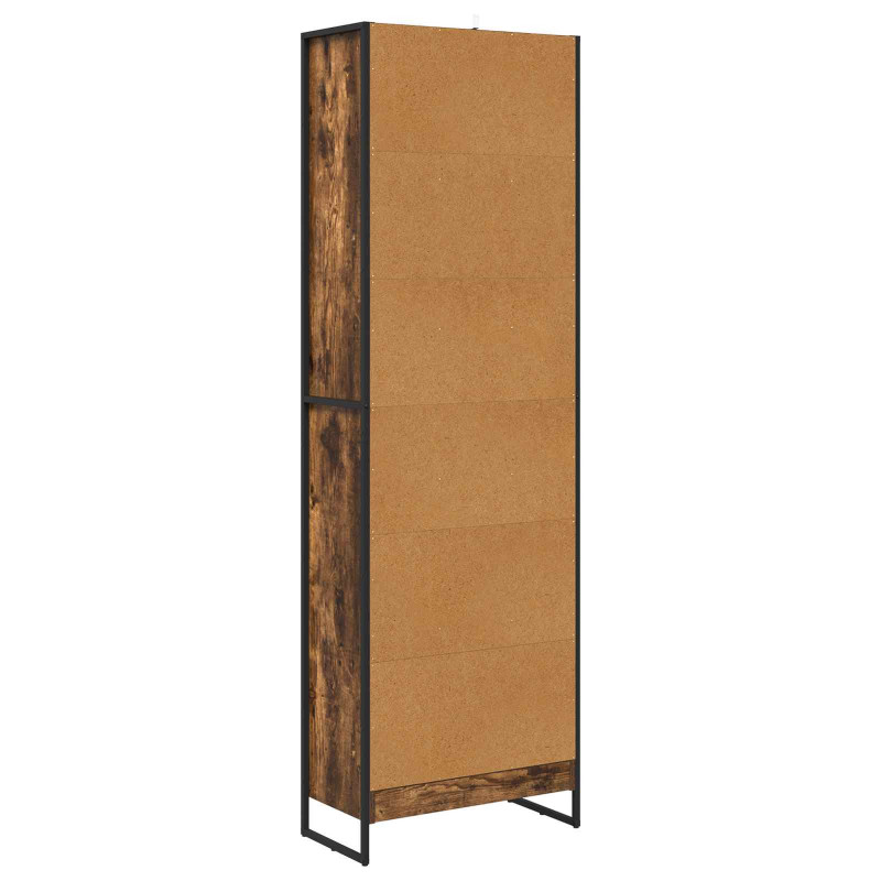 Szafka na książki 2 pcs Dąb dymny 80 x 30 x 155 cm