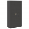 Szafka do przechowywania Czarny 90 x 40 x 180 cm Stal