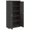 Szafka do przechowywania Czarny 90 x 40 x 180 cm Stal