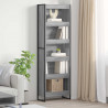 Szafka na książki 2 pcs Szary Sonoma 80 x 30 x 155 cm
