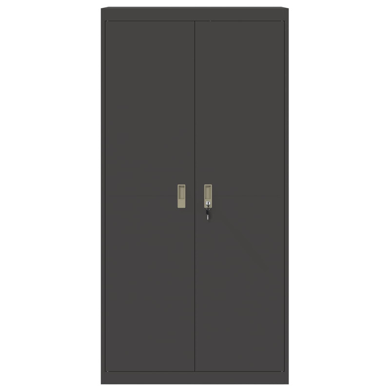 Szafka do przechowywania Czarny 90 x 40 x 180 cm Stal