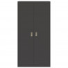 Szafka do przechowywania Czarny 90 x 40 x 180 cm Stal