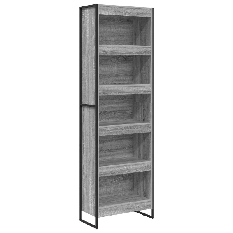 Szafka na książki 2 pcs Szary Sonoma 80 x 30 x 155 cm