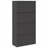Szafka do przechowywania Czarny 90 x 40 x 180 cm Stal