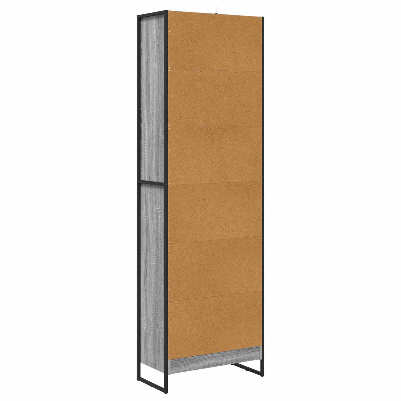 Szafka na książki 2 pcs Szary Sonoma 80 x 30 x 155 cm