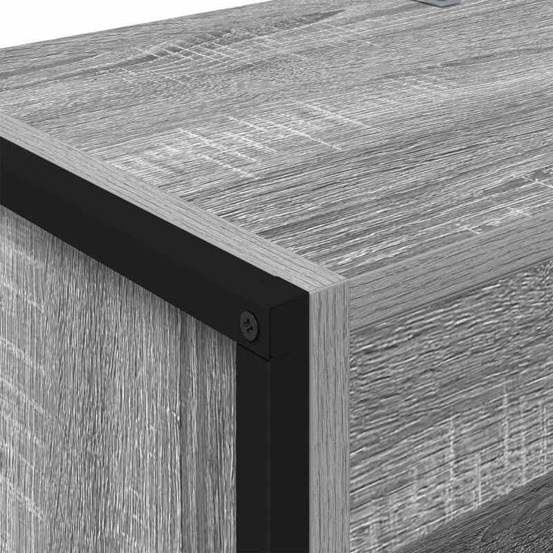 Szafka na książki 2 pcs Szary Sonoma 80 x 30 x 155 cm