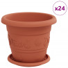 Doniczki 24 pcs Czerwony ceglasty Ø 26 x 21.5 cm