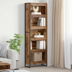 Szafka na książki 2 pcs Stare drewno 80 x 30 x 155 cm