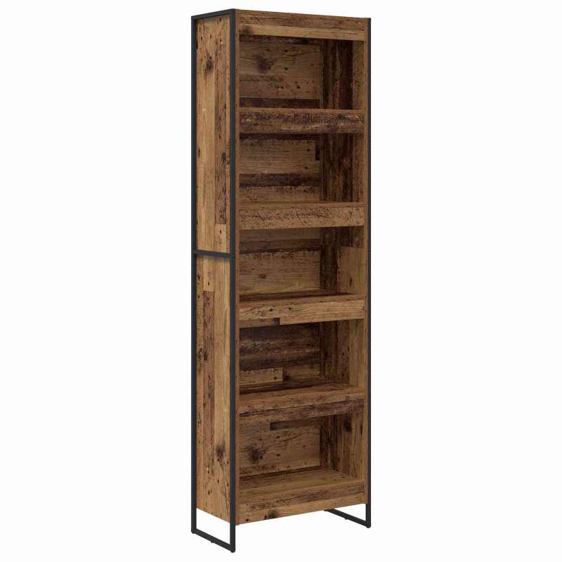 Szafka na książki 2 pcs Stare drewno 80 x 30 x 155 cm
