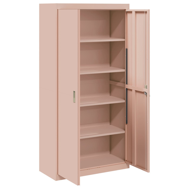 Szafka do przechowywania Różowy 90 x 40 x 180 cm Stal