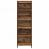Szafka na książki 2 pcs Stare drewno 80 x 30 x 155 cm